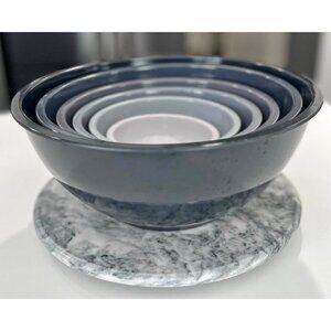 Michael Graves Mixing Bowls Set of 6 Gray Tones Vintage